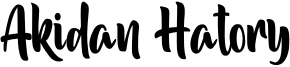 Akidan Hatory Font
