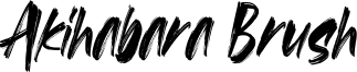 Akihabara Brush Font