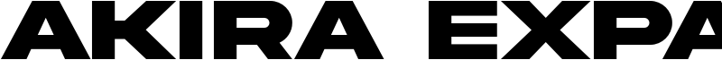 Akira Expanded Font
