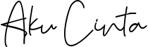 Aku Cinta Font