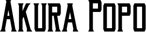 Akura Popo Font