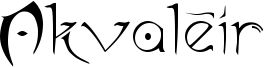 Akvaléir Font