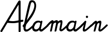 Alamain Font