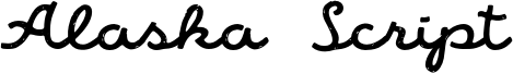 Alaska Script Font