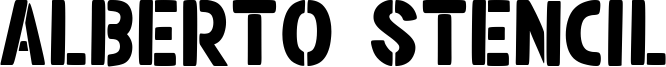 Alberto Stencil Font