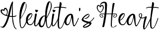 Aleidita's Heart Font
