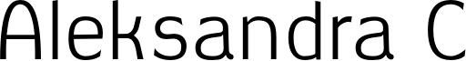 Aleksandra C Font