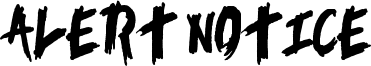 Alert Notice Font