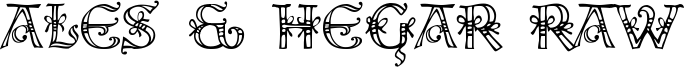 Ales & Hegar Raw Font