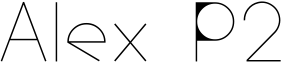Alex P2 Font