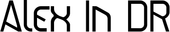 Alex In DR Font