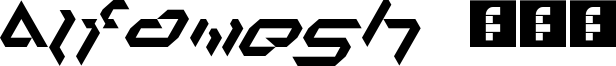 Alfamesh 001 Font