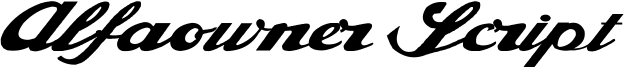 Alfaowner Script Font