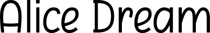 Alice Dream Font