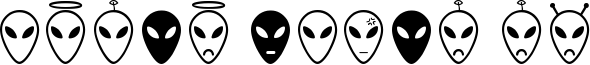 Alien Faces ST Font
