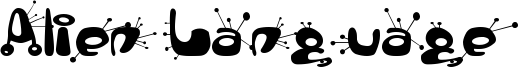 Alien Language Font