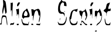 Alien Script Font