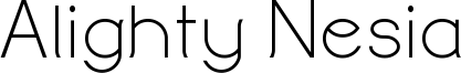 Alighty Nesia Font