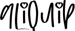 Aliquip Font