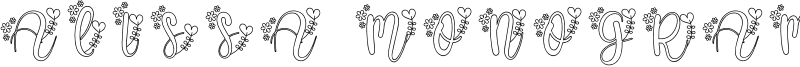 Alissa Monogram Font