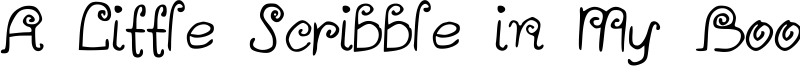 A Little Scribble in My Book Font