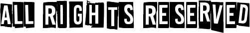 All Rights Reserved Font
