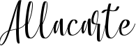 Allacarte Font