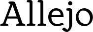Allejo Font