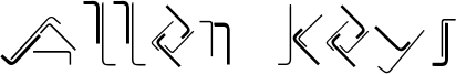 Allen Keys Font