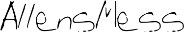 AllensMess Font