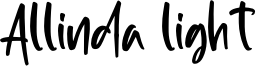 Allinda light Font