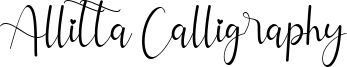 Allitta Calligraphy Font