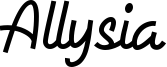 Allysia.ttf