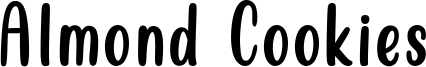 Almond Cookies Font