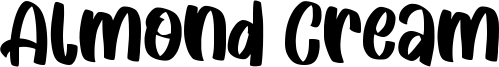 Almond Cream Font
