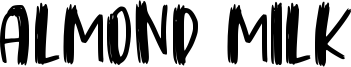 Almond Milk Font