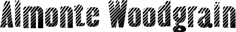 Almonte Woodgrain Font
