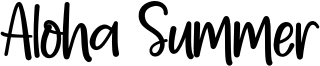 Aloha Summer Font