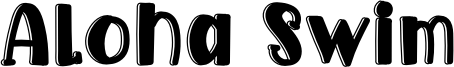 Aloha Swim Font
