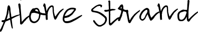 Alone Strand Font
