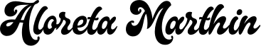 Aloreta Marthin Font
