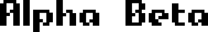 Alpha Beta Font