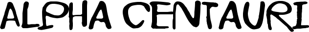 Alpha Centauri Font