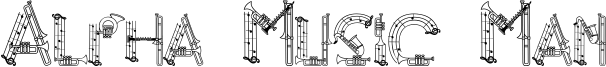 Alpha Music Man Font