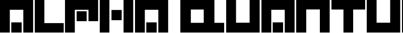 Alpha Quantum Glyphset Font