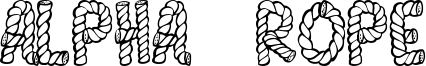 Alpha Rope Font