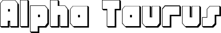 Alpha Taurus Font