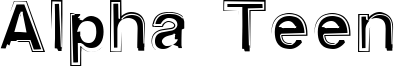 Alpha Teen Font