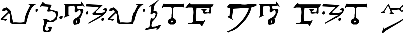Alphabet of the Magi Font