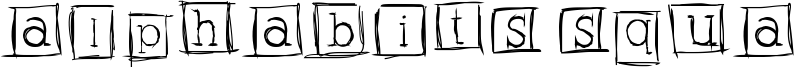 Alphabits Squared Font